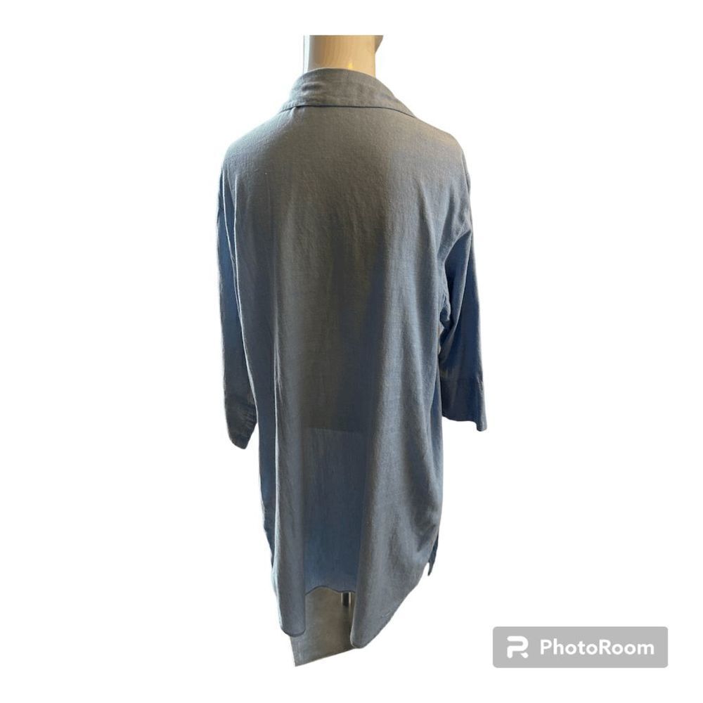 Antica Sartoria Tunic For Women Embroidered and Beaded Sz 2 Button Down & Pocket - Picture 2 of 10